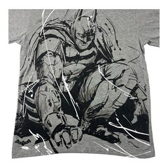 Batman Arkham Knight T Shirt Mens Size S Grey