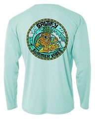 Long Sleeve Microfiber Fishing Boating UPF 50 Sun Protection Shirt