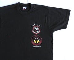 Team Stealth Air Force Vintage T Shirt 1980’s USA Military Tactical Group Bomber