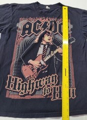 AC/DC MENS BLACK Tshirt Angus Young Highway to Hell Size Med.