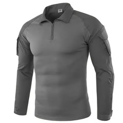 Tactical Combat Shirt Men Army Military Camo Long Sleeve Airsoft Hunting