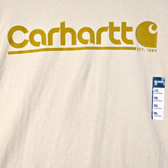 CARHARTT Heavyweight Shirt Mens 2XL XXL Beige Outdoor Long Sleeve Relaxed NWT