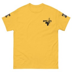 Boss Life african money back signature embroisery sleeve Unisex classic tee