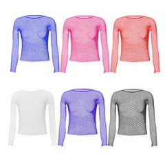 Mens Sexy Mesh See Through Fishnet T-Shirt Long Sleeve Muscle Undershirt Tops