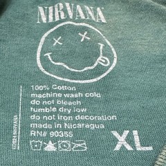 Nirvana In Utero T-Shirt Mens XL Faded Green Grunge Kurt Cobain Band Tee 2021