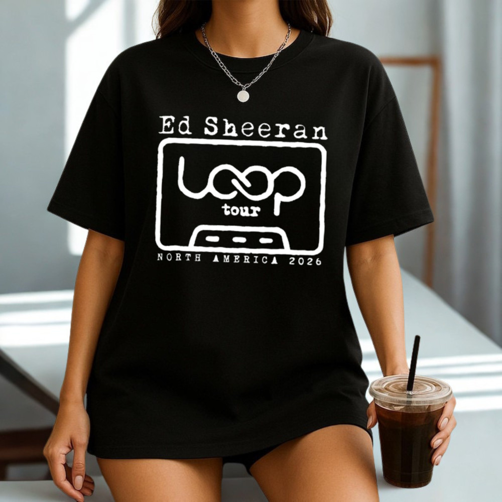 Ed Sheeran Loop Tour 2026 Shirt, Retro Cassette Concert Fan Gift Tee