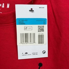 Air Jordan T Shirt Mens Medium Red Jumpman Logo Short Sleeve Tee DC7485-687 NEW