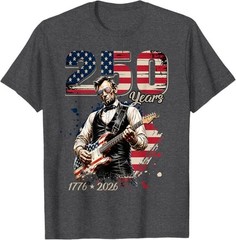 Abraham Lincoln Playing Guitar 4th July 250th Anniversary T-Shirt