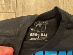 Ara The Rat Armenia T-Shirt Mens S Black Retro 80s Geometric Vaporwave Graphic