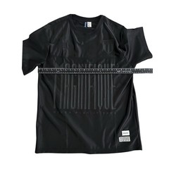 Soccer Jersey Style Shirt Mens Medium Black H&M Divided Short Sleeve Fashion Top