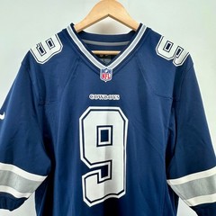 Nike Dallas Cowboys Tony Romo 9 NFL On Field Jersey Mens Large Navy Blue L