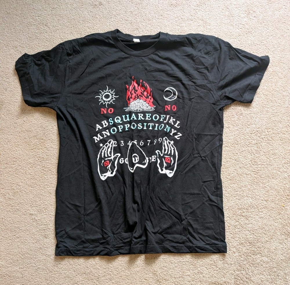 Square Of Opposition Records Ouija Shirt XL Snowing Oktober Skyline Punk Emo Diy