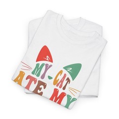 Cat Ate My Lesson Plans Teacher Humor Gift Women T Shirt