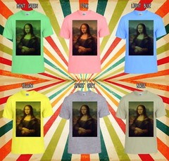 Mona Lisa Leonardo Da Vinci Painting Men Women Vest Tank Top Unisex T Shirt 1713
