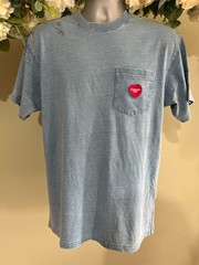 CARHARTT Ingo T Shirt Top Size XS S M L & XL Relaxed Fit Pocket Light Blue NEW