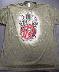 Rolling Stones Graphic Bleach-Dyed T-Shirt