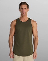 BYLT LUX Drop Cut Tank Men’s Medium Dark Olive BNWT SHIPS ASAP