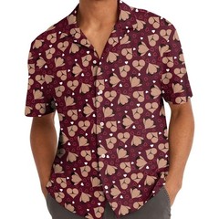 Funny Heart Hawaiian Shirt Adult Humor Aloha Vacation Couple Party Shirt