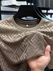Men’s Breathable Ice Silk T-shirt Lightweight Summer Casual Designer Tee New