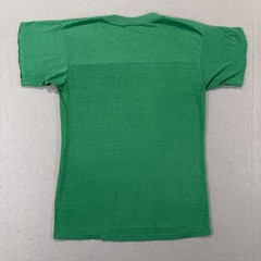 Vintage 80s Paper Thin Trucker T Shirt Green Sz M Rig USA Trucking Tee