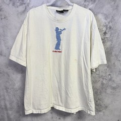 Vintage Y2K No Boundaries Respect Shirt Mens XL Embroidered White Short Sleeve