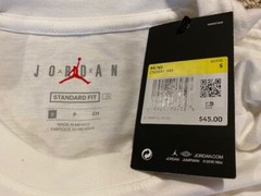$45 MICHAEL AIR JORDAN FLIGHT JUMPMAN WHITE RED BLUE GOLD LONG SLEEVED T-SHIRT