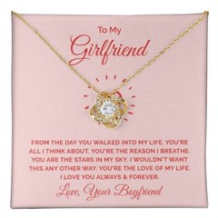 To My Girlfriend, All I Think About Love Knot Necklace | To Girlfriend