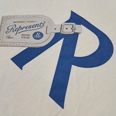 Represent Luggage Tag R Tee Permanent Vacation Travel Priority T-Shirt Men’s XL