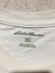 Eddie Bauer T Shirt Mens XL White Long Sleeve Crew Neck Soft
