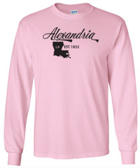 Alexandria Louisiana T-Shirt Long Sleeve Graphic tee