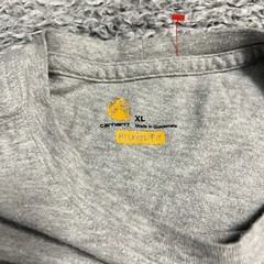 Carhartt Shirt Adult Extra Large Gray Relaxed Fit Short Sleeve Work Wear Tee Men