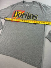 Doritos Long Sleeve Graphic T Shirt Mens Large Logo Front Back Slogan Tee