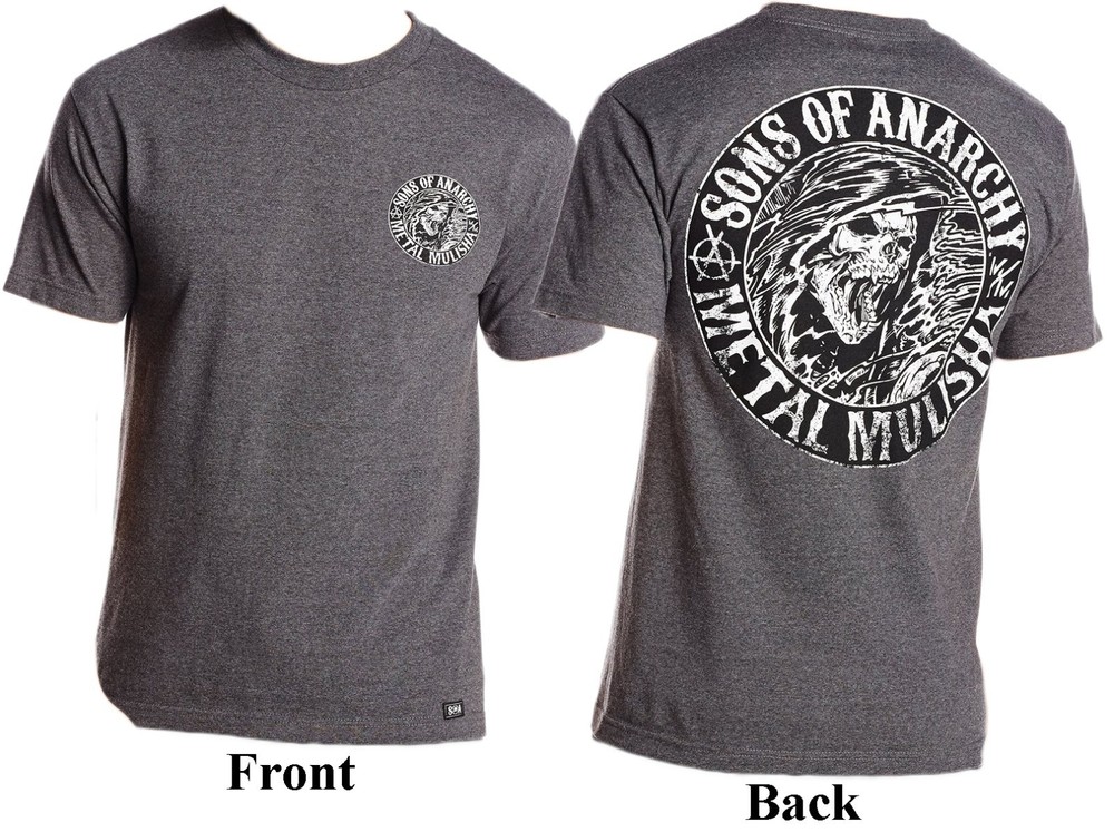 Men’s Metal Mulisha Sons Of Anarchy Shirts Grim Reaper Tee Size Small