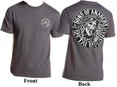 Men’s Metal Mulisha Sons Of Anarchy Shirts Grim Reaper Tee Size Small