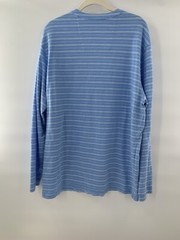 Southern Tide Henley Shirt Men’ Blue Striped Long Sleeve Stretch Casual Prep XL