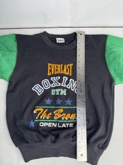 Everlast Boxing Gym The Bronx Colorblock Crewneck Sweatshirt Youth M-L 90s