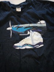 Vintage Air Jordan 5 Grape T Shirt Jordan Brand Og Y2k Sz 3x Black