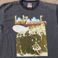 Vintage 90s Led Zeppelin II Ringer T-Shirt Bay Side Tag