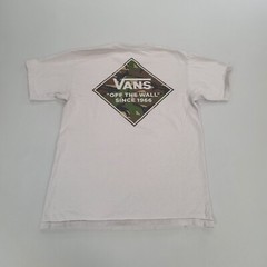 VANS Shirt Adult Medium White Casual Outdoors Lightweight Skating Classic Mens