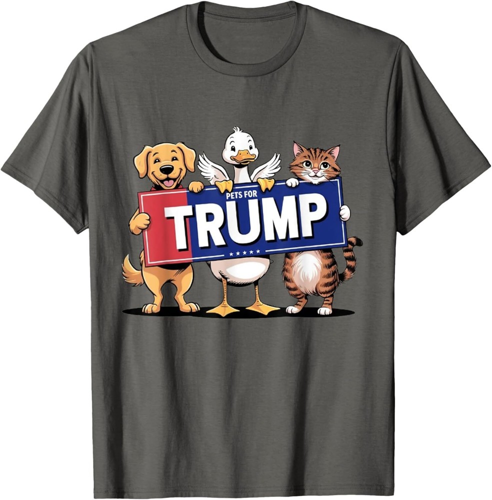 Cats Ducks Dogs All Pets Forces Vote for Trump Unisex T-Shirt