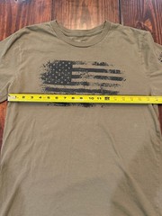 Grunt Style Men’s Long Sleeve Army Green Tshirt – This We’ll Defend – L