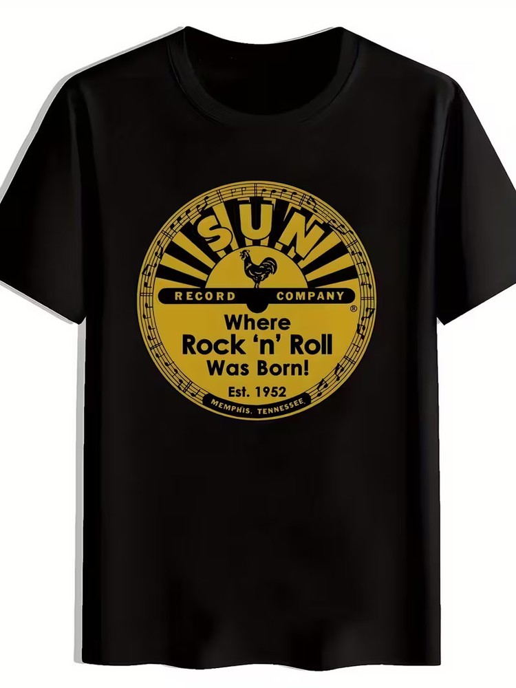 Men’S Vintage Sun Records T-Shirt – “Where Rock ‘n’ Roll Was Born” Design