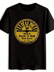 Men’S Vintage Sun Records T-Shirt – “Where Rock ‘n’ Roll Was Born” Design