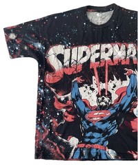 Superman DC Comics AOP Laser Eyes Flying Through the Universe Men Medium
