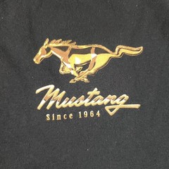 Ford Mustang T Shirt Mens Large Black Boss 302 5.0 Muscle Car Graphic Tee Logo