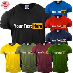 Personalized Your Text Here Customized Funny Men’s T-Shirt USA Birthday Gift Tee