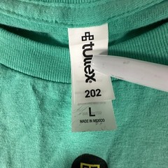 Tultex Ann Arbor Film Festival T-Shirt Large Green Mens Graphic Short Sleeve