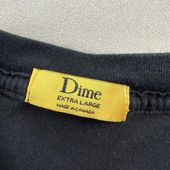 Dime T-Shirt Mens XL Black Classic Remastered Gold Logo Skateboard Short Sleeve