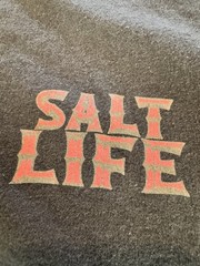 Salt Life Black “Underwater Alien” Long Sleeve T-Shirt Men’s L Octopus Captain