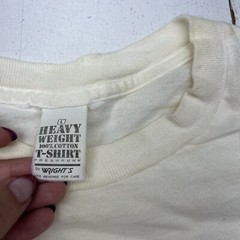 Vintage Heavy Weight White Dockers Levi’s Front Graphic T-Shirt Cotton Adult L